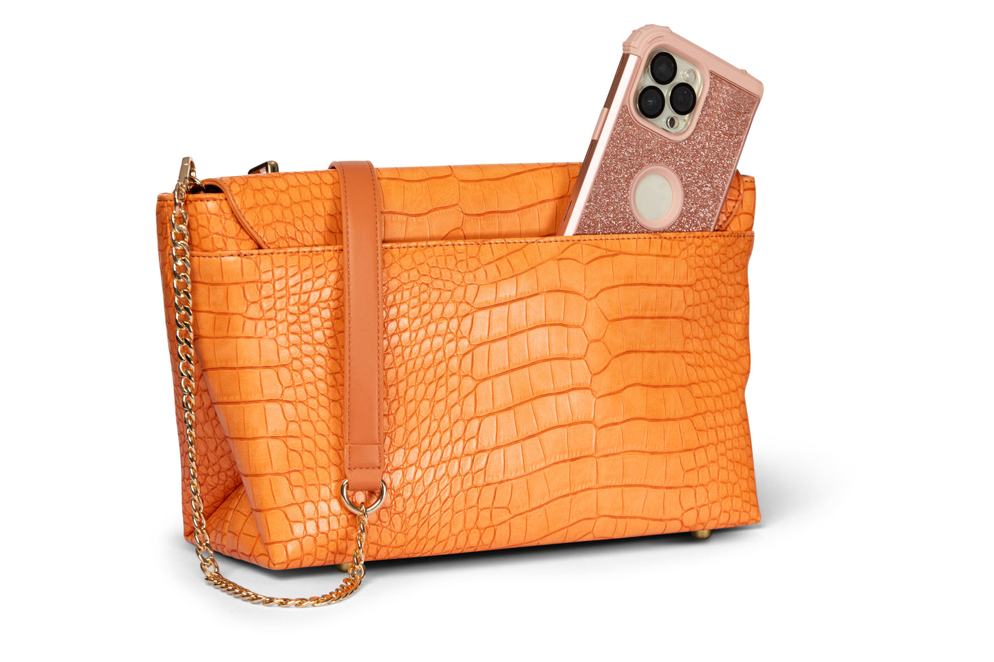 The "Cheri" Shoulder Bag-Orange-ALMOST SOLD OUT